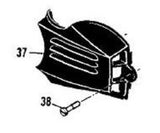 Used McCulloch 91853 cover, air filter Mini Mac 25 30 35 100S 110 120 130 140