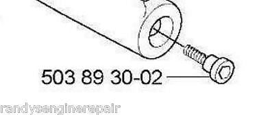 Husqvarna 503893002, 503893001 screw for brake handle 346xp 350 340 435 445 440e +