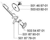 CHOKE SHAFT assy Husqvarna 503546701 257 261 262