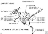 OEM Husqvarna 503756102 Oil Pump Gear Drive Wheel 362 365 371 372 chainsaw