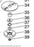 Husqvarna 532172516 Line Trimmer Spindle Bearing Cover Genuine Original Equipment Manufacturer (OEM) Part