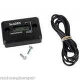 TACH HOUR METER ALERTS TO GREASE & CHANGE OIL READS RPM