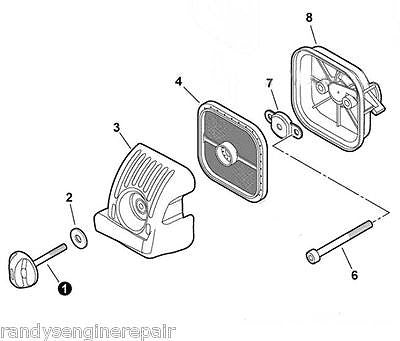 Echo Air Filter + Cover & Case assy complete A232000340