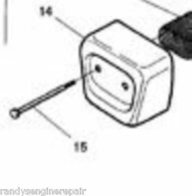 Muffler cover + 2 bolts screws Husqvarna 36 41 136 141