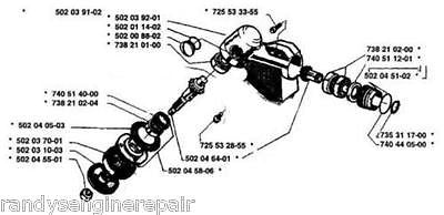 GEARHEAD BEVEL GEAR HUSQVARNA 502271102 244 250 252 RX