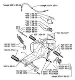 Husqvarna 503142105 Fuel Gas Petrol Tank Kit Assy fits 3120 chainsaw