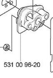 Husqvarna Insulator 531009620 for TJ027D engine on 125 BT 125BT model Blower