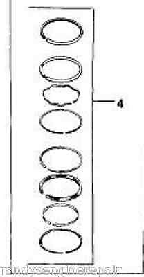 K321 K582 M14 PISTON RINGS SET OLD STYLE STANDARD .003