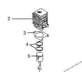 30cc Craftsman piston cylinder kit 985524002 blower