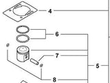 Echo P021001102 Piston Kit Assembly w/ cylinder head gasket model in description