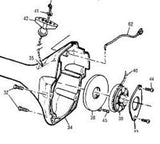 MAC MCCULLOCH 300872-00  RECOIL REWIND STARTER PULLEY