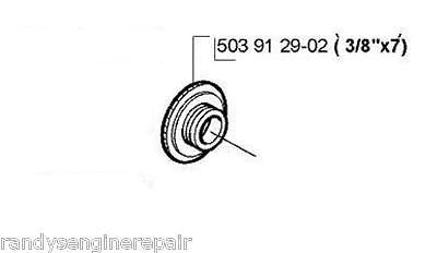 Worm gear Wheel Oil Pump Husqvarna 357xp, 359xp, 3/8"