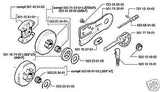 Hand Guard Brake Handle Husqvarna 503760801 281 288 395 Chainsaw part