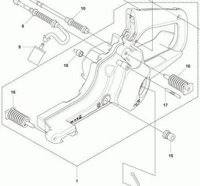 Husqvarna 544193807 Fuel Tank Jonsered Chainsaw