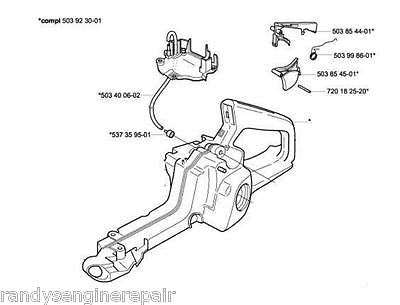 Fuel Gas tank Husqvarna 357, 359 XP EPA 359E