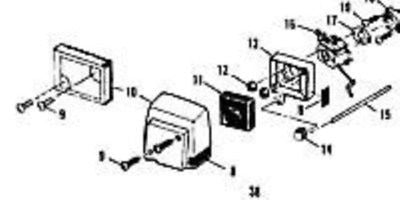 PART air filter box cover MCCULLOCH trimmer 224237