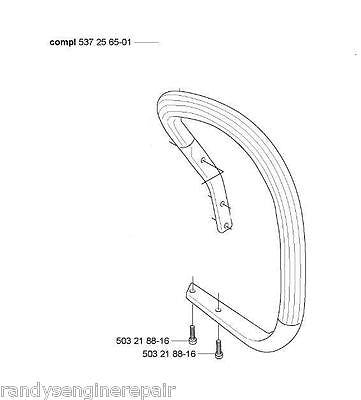 FRONT TOP HANDLE HUSQVARNA 537256501 357 359 XP EPA