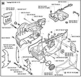 Husqvarna Choke Control 537001201 537 00 12-01 385 chainsaw