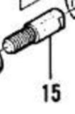 brake lever pivot pin part 91246 mcculloch chainsaw timberbear 3.7, 805, 4300
