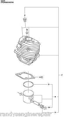 HUSQVARNA 550xp 550 xp 577764703 OEM PISTON & CYLINDER kit ASSEMBLY