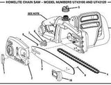 Homelite Retaining Ring Clip 32901154G Craftsman Ryobi chainsaw part