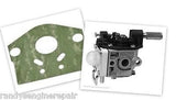 OEM New Echo Carburetor A021000740 Zama RB-K75 SRM210 + with mounting gasket