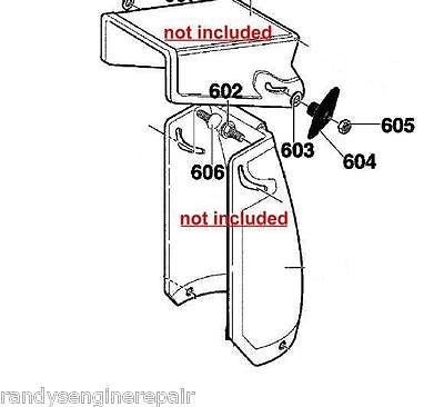 Hardware for CHUTE 762222MA MURRAY CRAFTSMAN SNOW THROWER Blower