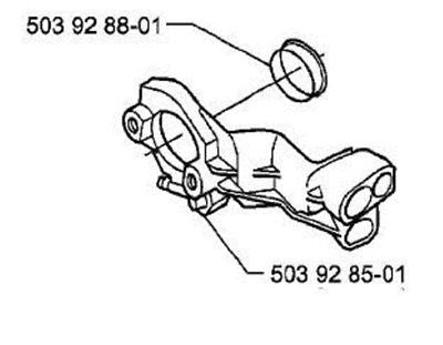 Carburetor Carb flange Husqvarna 357 359 xp 503928501