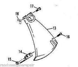 McCulloch MTD Craftsman 224062 Grass Debris GUARD SHIELD w/ Mounting Bolt & Nut