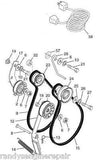 for HUSQVARNA TRACTION DRIVE BELT 532179092 532416954 FIT + snow throwers snowblowers