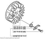 503824301 flywheel HUSQVARNA CHAINSAW 340 345 346 350 351 353