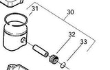 530029805 PISTON RING HUSQVARNA 36 136 137 ++ POULAN