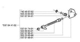 537044102 Husqvarna Chain Adjustment Tensioner Kit 537 04 41-02 New OEM