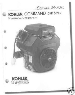 TP-2428-B NEW REPAIR Manual CH18 - CH745 KOHLER Engine
