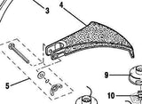 grass shield deflector ryobi trimmer 985623002 pa01014