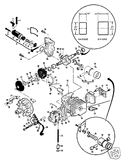 Gaskets CARBURETOR & INSULATOR 90714 68197 vintage MCCULLOCH chainsaw parts