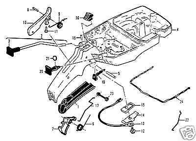 part THROTTLE link 85107 4 old big MCCULLOCH CHAINSAW