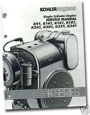 REPAIR Manual Models K91 to K341 TP-2379 KOHLER Engine