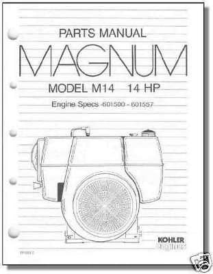 TP-2231-C NEW PARTS Manual For M14 KOHLER Engine