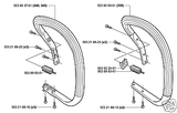 Husqvarna 503898301 Chainsaw Spring Isolator Genuine Original Equipment Manufacturer (OEM) Part