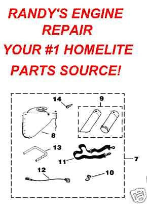 parts Vacuum vac kit homelite blower up04152 984912001