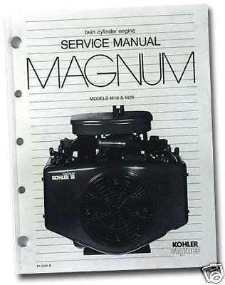 REPAIR Manual Models M18 & M20 TP-2204-B KOHLER Engine