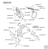 chain guide pad Husqvarna chainsaw 501517201 fits models listed