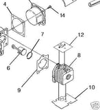 Crankcase gasket up04335 08661 Homelite Sears Craftsman TRIMMER blower