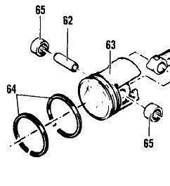 PISTON ASSEMBLY 85239 FIT + big OLD MCCULLOCH CHAINSAW