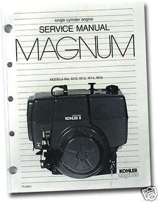REPAIR Manual Models M8 to M16 TP-2203-A KOHLER Engine