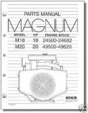 TP-2233-C NEW PARTS Manual For M18 - M20 KOHLER Engine