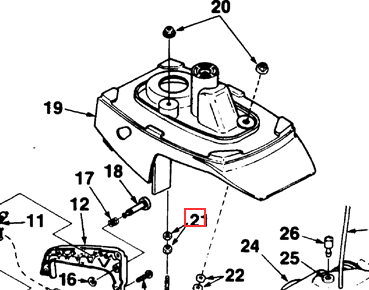 Homelite 81092 Nut for MP38 Multi-Purpose Saw and others