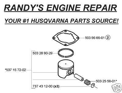 PISTON ASSEMBLY HUSQVARNA 359 359EPA 359 EPA