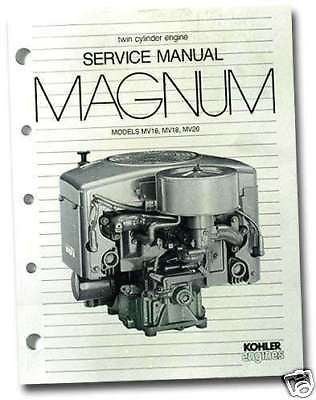 REPAIR Manual Models MV16-MV20 TP-2289-A KOHLER Engine